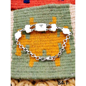 Southwest Handmade Emerald Valley Turquoise <b>Bracelet</b> with White Water Sterling Silver Accents - Product Image 4