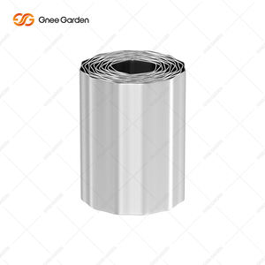 Clôture de jardin en acier laminé à froid argenté de 12'*10' pour aménagement paysager décoratif, bordure pour plantation d'arbres et allées de jardin - Product Image 3