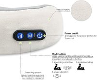 Avion, voiture, voyage, bureau, maison, cadeau, mini masseur de cou en forme de U avec thérapie par la chaleur