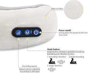 Avión, coche, viaje, oficina, hogar, regalo tejido profundo 3D amasado en forma de U mini masajeador de cuello con terapia de calor - Product Image 5
