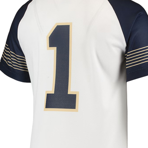 OEM barato en blanco de moda de los hombres Lacrosse Jersey Super calidad botón abajo por encargo tendencia superior Lacrosse jersey con peso ligero - Product Image 4