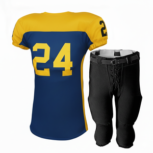 Uniforme de Fútbol Americano Sublimado de Alta Calidad, Transpirable, Talla Grande, Camisetas de Entrenamiento de Equipo, Manga Corta, Antibacteriano, Secado Rápido - Product Image 2