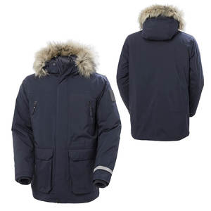 Veste en peluche de couleur unie pour hommes faite à la main pour le printemps et l'automne-Veste parka décontractée élégante et confortable - Product Image 1