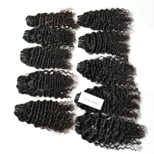 Extensions de cheveux humains Remy du sud de l'Inde non traités Paquets alignés de cuticules vierges crues dans l'eau et les vagues profondes - Product Image 5