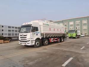 Camion d'occasion Jie-fang 8x4 de 40 mètres cubes pour le transport en vrac d'aliments pour animaux, volailles et aliments pour poulets - Product Image 3