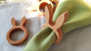 Top vente 2024 en bois écologique rond de serviette dîner porte-serviettes pour Restaurant pour mariage - Product Image 4