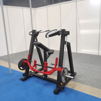 Machine à ramer Smith à charge libre robuste avec barres de guidage et barre multi-prise pour l'entraînement de force en salle de sport commerciale