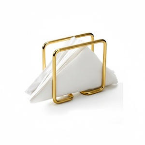 Porte-serviettes en métal à succès avec une construction artisanale unique pour le rangement de la table à manger, l'hôtellerie, les voyages - Product Image 3