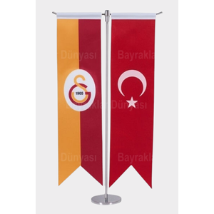 Drapeau de table en forme de fanion avec impression numérique motif queue d'hirondelle - Product Image 2