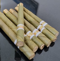 Cônes et tubes en feuilles de palmier vert doré, faits main, de luxe, taille personnalisée 4, USA, biologiques, végétaliens, aromatisés, en vrac, fabriqués en Inde