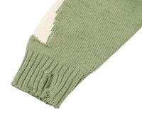 Pull en tricot 100% acrylique personnalisé |   Pull d'hiver surdimensionné |   Tricotage respirant épais OEM ODM à marque privée - Face avant