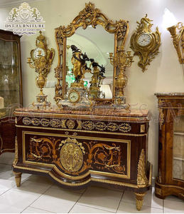 การออกแบบที่หรูหรามือแกะสลักโต๊ะเครื่องแป้งชุดโต๊ะเครื่องแป้งสไตล์ยุโรปพร้อมกระจกชุดโต๊ะเครื่องแป้งไม้แกะสลักอินเดีย - Product Image 6