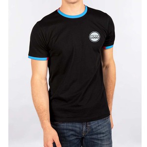 Camisetas Deportivas de Cuello Redondo para Hombre, Camisetas de Manga Corta con Logotipo Personalizado y Etiqueta de Color - Product Image 1