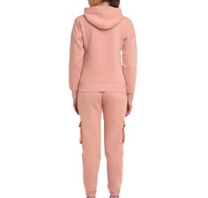 Survêtement décontracté à capuche pour femme grande taille, personnalisé, vente en gros OEM, pour entraînement sportif, jogging, coupe régulière, anti-plis - Product Image 2