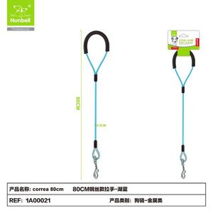 Laisse pour chien en fil d'acier CORREA de 80 cm, laisses pour animaux de compagnie de qualité supérieure - Product Image 4