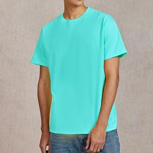 160 Gsm 100% algodón logotipo personalizado venta al por mayor de gran tamaño de verano de los hombres de manga corta Jersey sólido en blanco Casual camisetas de los hombres - Product Image 5