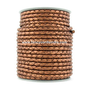 สายหนังกลมถักโบโลสำหรับทำเครื่องประดับขนาด3มม. 4มม. 5มม. 6มม. การค้นพบและส่วนประกอบจำนวนมาก - Product Image 4