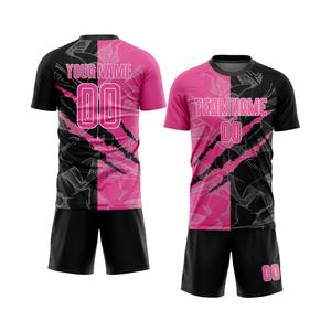 Ensembles d'uniformes de football personnalisés par sublimation - Shorts d'été respirants imprimés avec personnalisation de la marque et des tailles |   Commandes en gros directes d'usine - Product Image 2