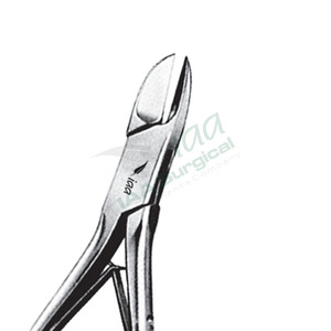 เครื่องมือผ่าตัดแบบแมนนวล สแตนเลสสตีล CE รุ่น Mini Friedmann Curved Bone Rongeurs Fine Bone Nibblers สำหรับตัดกระดูกขนาดเล็ก - Product Image 5
