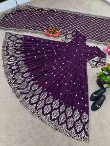 Salwar Kameez de Diseño Moderno para Mujer, para Fiestas, para Todas las Temporadas, con Bordado Completo y Lentejuelas, Talla XL, con Dupatta Cosida - Product Image 6