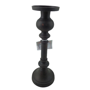 Bougeoirs en métal pour la décoration de la maison, lot de 2 bougeoirs en aluminium de couleur marron cuivré pour la décoration de mariage faite à la main - Product Image 2