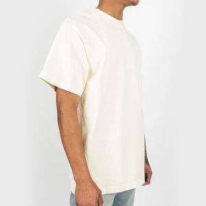 เสื้อยืดโอเวอร์ไซส์พิมพ์ลายสโลแกนตามสั่งสำหรับผู้ชาย ผ้าคอตตอนหนา ทรงไหล่ตก สไตล์สตรีทแวร์ ทันสมัย - Product Image 1