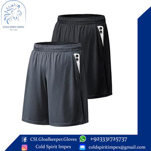 Pantalones cortos deportivos activos para hombre, pantalones cortos deportivos informales de playa con estampado alargado, venta al por mayor en línea, patrón sólido - Product Image 6