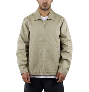 Chaqueta de trabajador vintage con logotipo personalizado OEM para hombre, estilo lienzo pesado con decoración bordada para primavera - Product Image 1