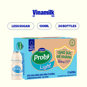 Vinamilk 2024-Bebida probiótica-Sabor menos azúcar-130Ml X 24 botellas por caja - Product Image 2