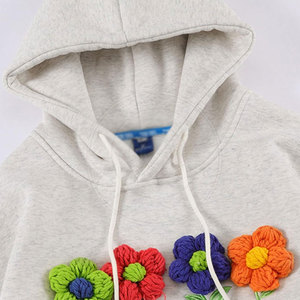 Sudadera con capucha bordada de ajuste cómodo, diseño moderno, mezcla de algodón suave, ropa informal, sudadera con capucha bordada para todas las estaciones. - Product Image 4