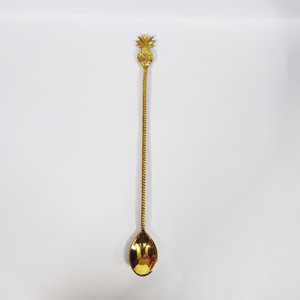 Vente en gros de grande cuillère à soda en laiton pour bar et cocktail, cuillère de couverts de meilleure qualité avec vernis mat pour accessoires de bar - Product Image 4