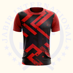 Camisetas de cuello redondo de gran tamaño con estampado en relieve de algodón 100% de alta calidad para hombre, patrón de estilo informal de verano, gran oferta, opciones de bricolaje - Product Image 1