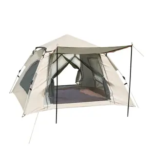 Dôme Camping Tentes de camping imperméables en plein air Grande famille Camping en plein air Randonnée Tentes automatiques