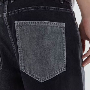 Conception personnalisée de haute qualité Logo accepté hommes respirant Denim pantalon court Style décontracté solide motif hommes Denim Shorts - Product Image 6