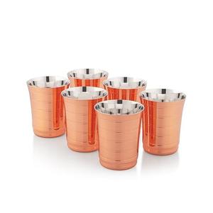 Moderno par de vasos de vidrio de metal Múltiples opciones de acabado para bodas en interiores Restaurantes Fiestas Diseño de hoteles - Product Image 3