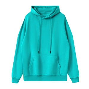 Venta al por mayor de los hombres de poliéster Puff Oversized Winter Hoodie Boxy Streetwear Print Solid Soft Front Logo - Product Image 4