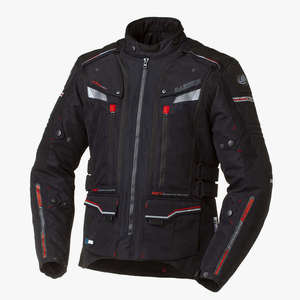 Chaqueta de Motociclista Negra Maxx para Hombre, Chaqueta de Carreras de Cordura con Capucha, Decoración Bordada, Material de Tela de Lana - Product Image 5