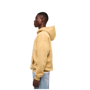 Sweat à capuche surdimensionné pour homme avec logo personnalisé |   Pull-over en molleton 100% coton, poids lourd, uni, de haute qualité, streetwear, vente en gros - Product Image 5