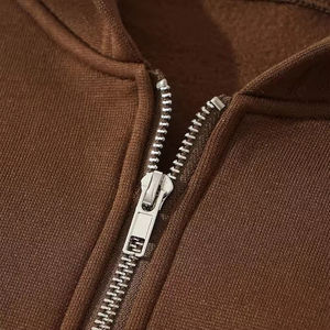 Custom <b>Women's</b> Winter Crop <b>Top</b> Hoodie 100% Cotton Breathable <b>Zip</b>-<b>Up</b> Front Logo Streetwear Oversize Hoodies - Product Image 3