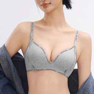 Femmes beau dos Push soutien-gorge sans cicatrices lettres minces avec bretelles froncées sans anneaux en acier nouveauté PC-R-13 - Product Image 5