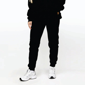 Aistband-traje ibbed uffs lasicated aistband 65% ottotton 35% ololyester inear APE leece OOD & ogger lack omen's racksuit - Product Image 5