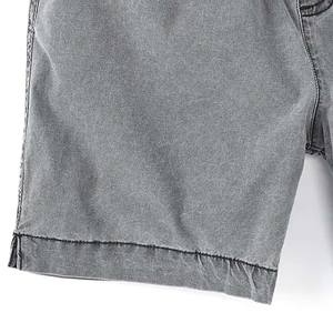 Pantalones cortos holgados de jogging de algodón 100% a la moda para hombre, cintura elástica cómoda, peso pesado, gimnasio atlético, patrón sólido de gran tamaño - Product Image 2