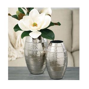 Pots de fleurs en argent en Aluminium de conception de feuille avec des Pots de fleurs artificielles de différentes tailles de qualité supérieure - Product Image 3