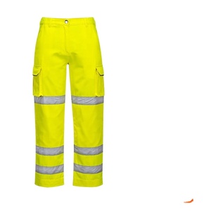 Pantalones de Seguridad de Alta Visibilidad con Cinta Reflectante Delantera, Luz LED Intermitente, Logotipo Personalizado, Algodón/Poliéster - Product Image 1