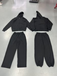 Ensemble sweat-shirt et pantalon de survêtement en jersey 100% coton coupe régulière pour homme, coupe régulière, automne - Product Image 2