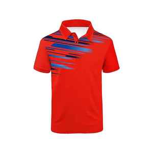 Polo en polyester à sublimation personnalisée pour hommes style athlétique tissu de performance léger à texture douce à séchage rapide - Product Image 2