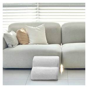 [AllmioPet] Escalier pour animaux de compagnie en tissu gris nuage, 2 marches, AMP 2 GR, escalier sûr pour chien et chat, pour canapé, lit et meubles de maison - Product Image 3