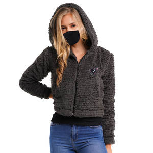 Ropa de calle de alta calidad para mujer, bordado de lujo, Sherpa Fleece 500GSM, Sherpa en blanco de gran tamaño, sudaderas con capucha personalizadas para mujer para niñas - Product Image 1