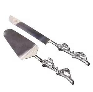 <b>Cake</b> <b>Cutter</b> Server Stainless Steel Creative Handmade Handle Elegant <b>Cake</b> Server and <b>Cake</b> Slicer Set - Product Image 3