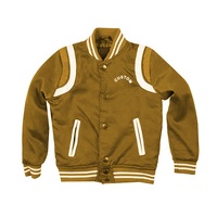 Blouson Bomber d'Hiver pour Homme, Coupe-Vent, Col Montant, en Soie Satinée Respirante, Durable, Tendance, Personnalisable avec Logo et Couleurs, Vente en Gros
